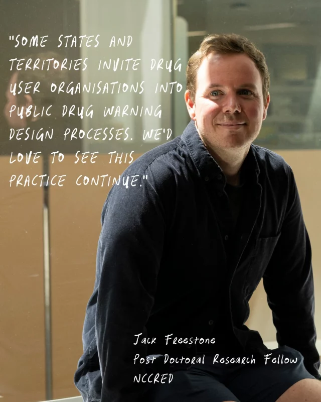 For episode 2 of our Experience Matters podcast, we caught up with Dr Jack Freestone to talk about the importance of having Drug User Organisations involved in the development and design of systems that affect our community, such as drug early warning systems and drug warnings. link in bio. #humanrights #harmreduction #pwud