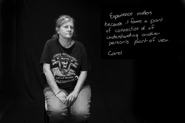 We asked delegates at AIVL's Health and Human Rights Summit, "Why does experience matter?" Here is the response from Carol Holly, Coordinator of SA Harm Reduction Peer Services. link in bio. #harmreductionsaveslives #humanrights #pwud