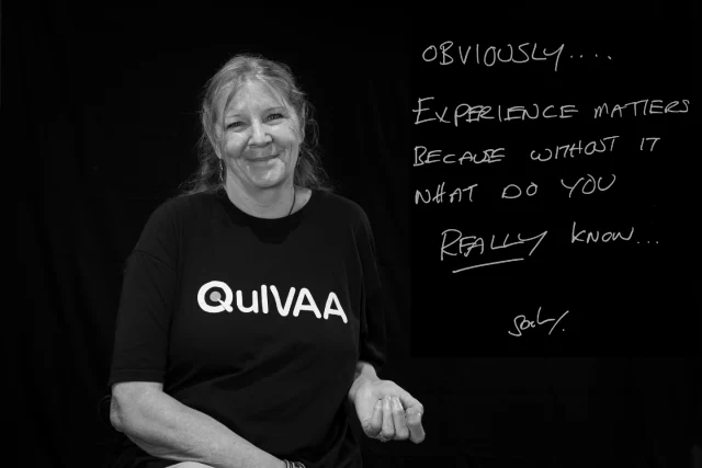 We asked delegates at AIVL's Health and Human Rights Summit, "Why does experience matter?" Here is the response from Sarah, a Board Member of QuIHN and QuIVAA. Link in bio. #humanrights #harmreductionsaveslives #pwud